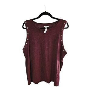 Maurices Red Sleeveless Muscle Tank Top